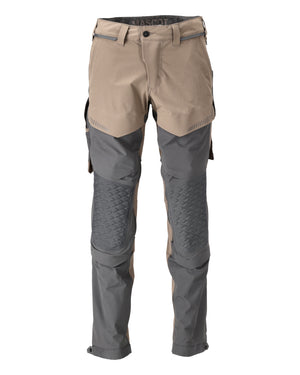 MASCOT Trousers with kneepad pockets – Dark Sand/Stone Grey