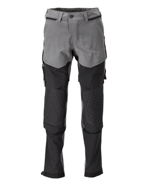 MASCOT Trousers with kneepad pockets – Stone Grey/Black