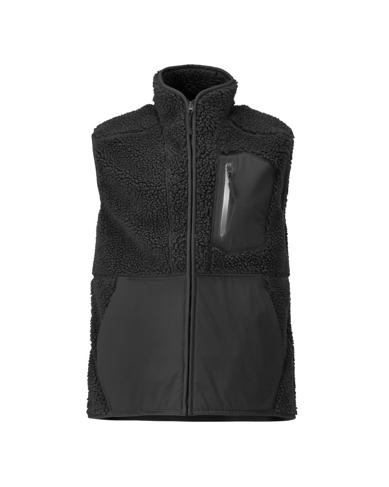 MASCOT Pile gilet with zipper – Black