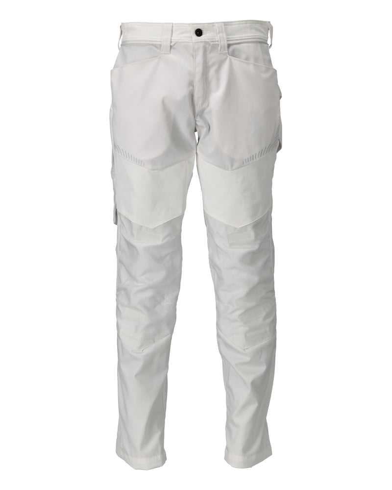MASCOT Trousers with kneepad pockets – White