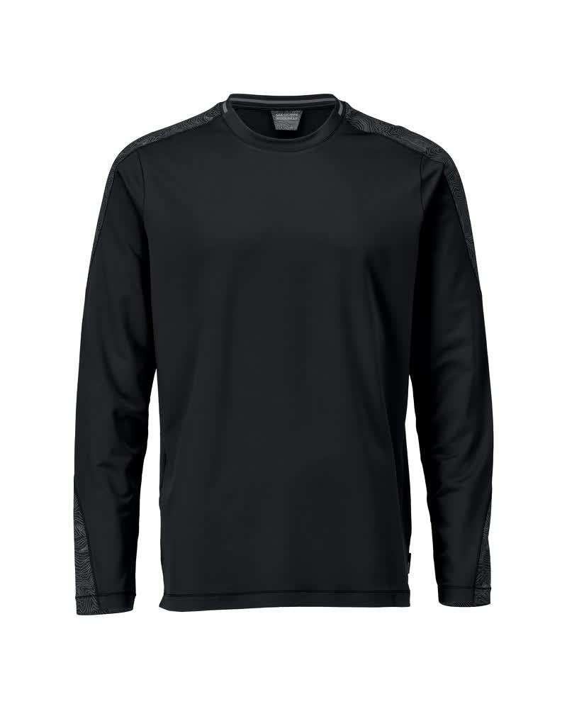 MASCOT T-shirt, long-sleeved – Black