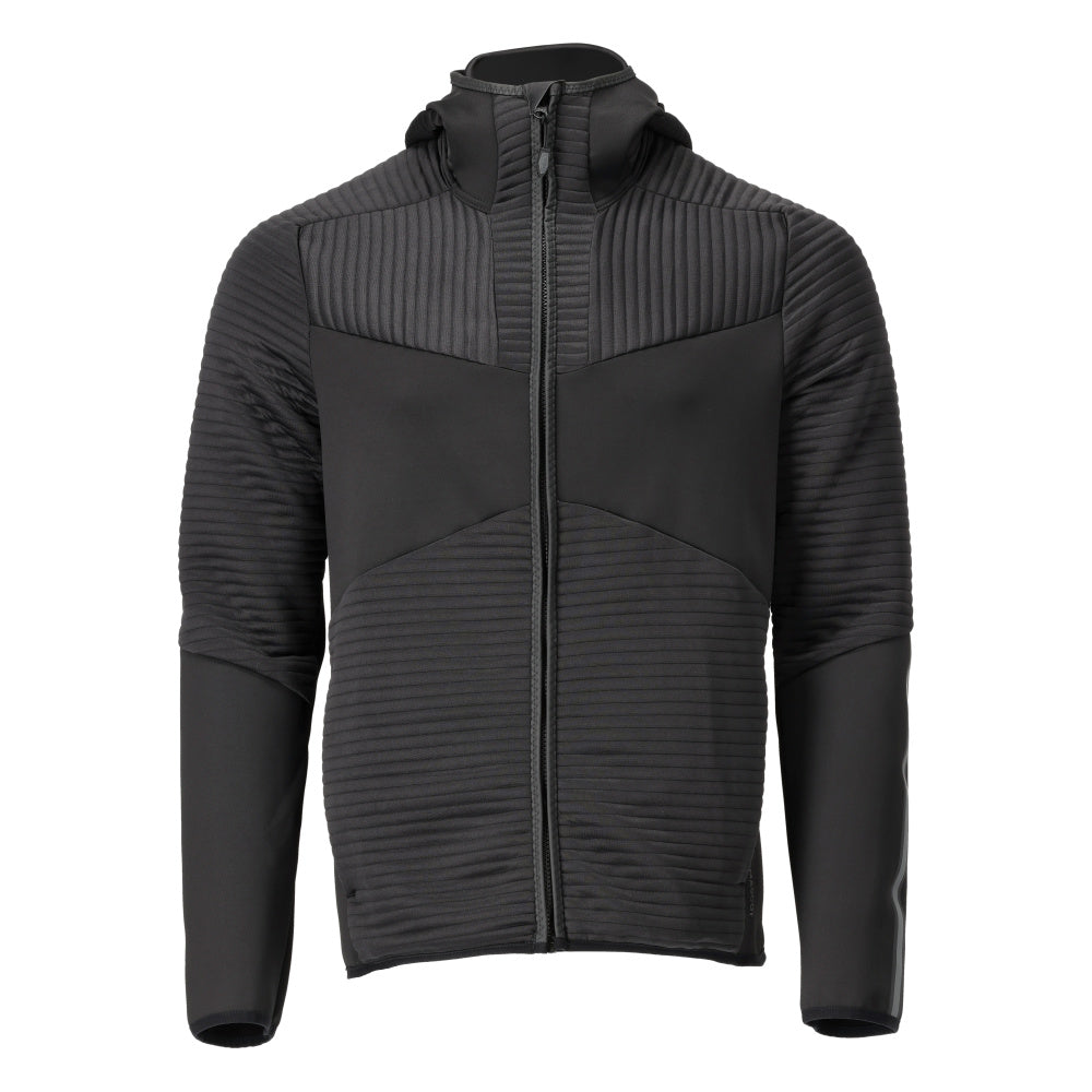 MASCOT Fleece hoodie with zipper – Black
