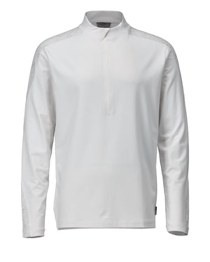 MASCOT T-shirt, long-sleeved, with half zip – White