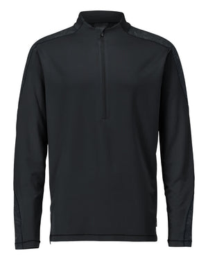 MASCOT T-shirt, long-sleeved, with half zip – Black