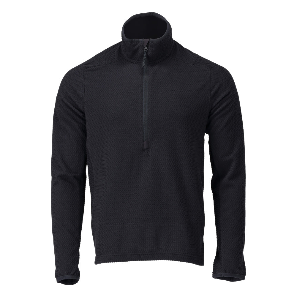 MASCOT Microfleece jumper with half zip – Dark Navy