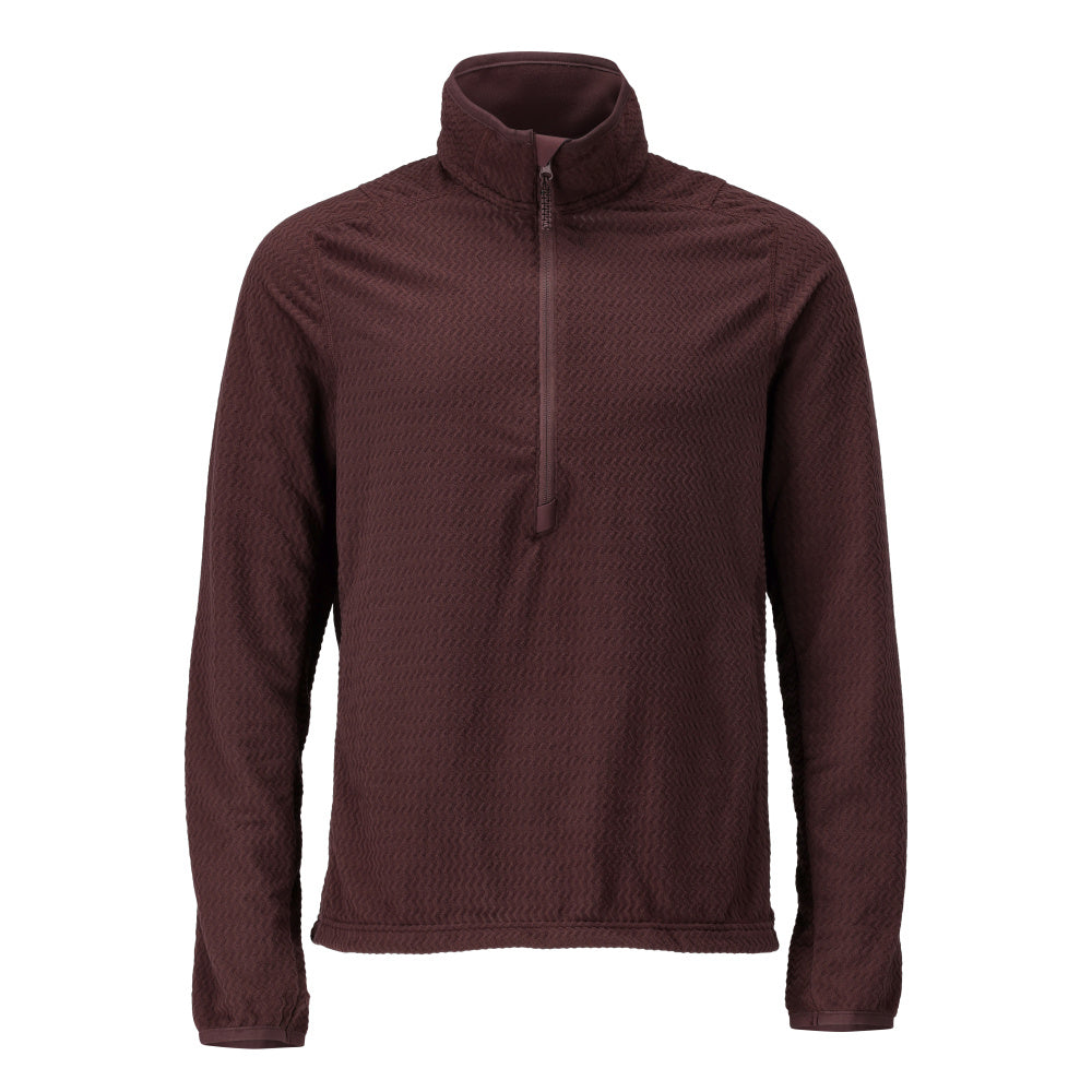 MASCOT Microfleece jumper with half zip – Bordeaux