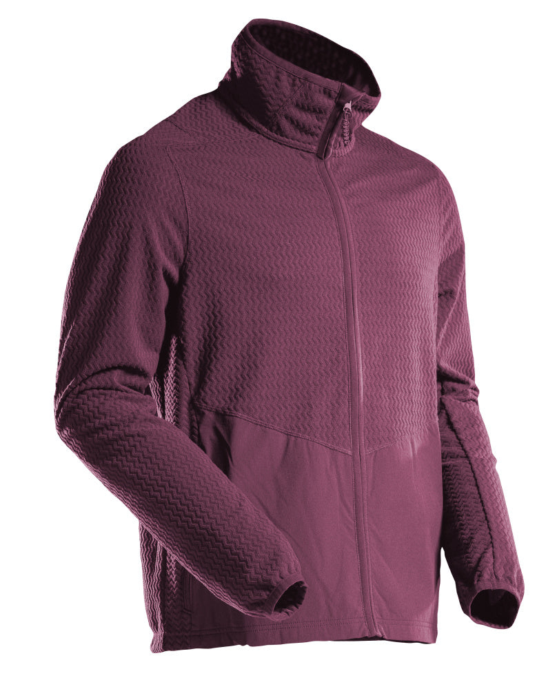 MASCOT Microfleece jumper with zipper – Bordeaux