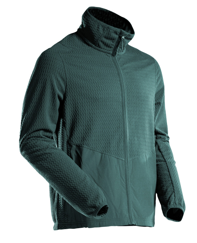 MASCOT Microfleece jumper with zipper – Forest Green