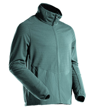 MASCOT Microfleece jumper with zipper – Light Forest Green