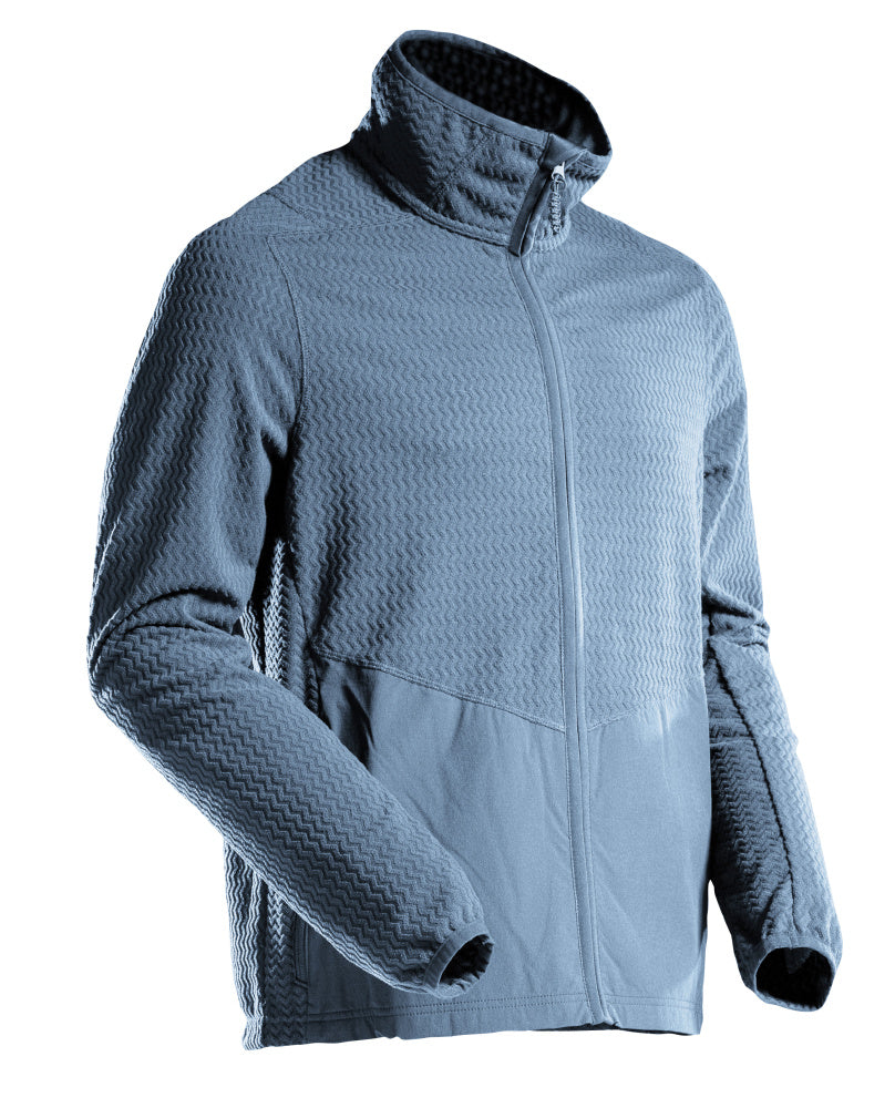 MASCOT Microfleece jumper with zipper – Stone Blue