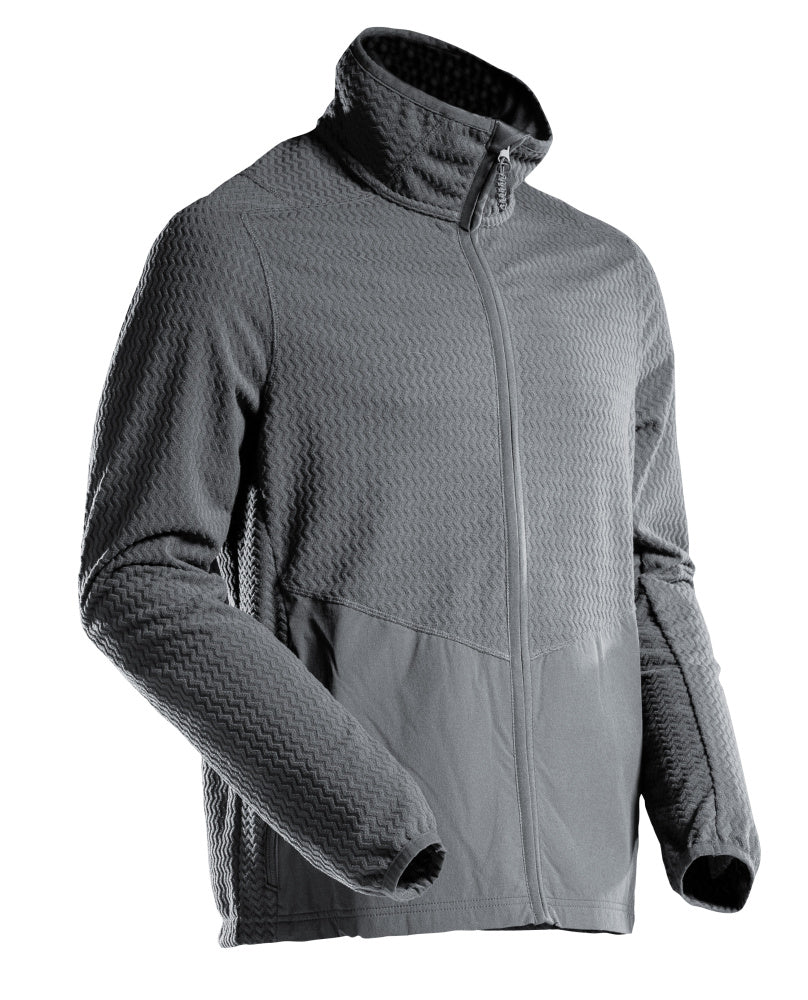 MASCOT Microfleece jumper with zipper – Stone Grey