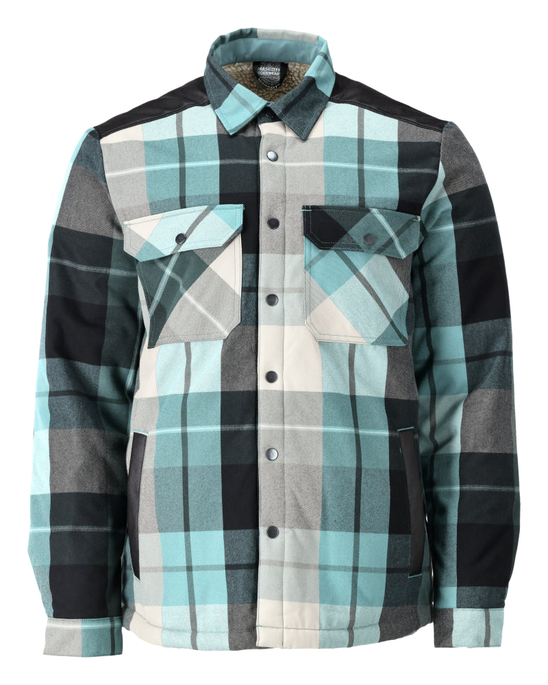 MASCOT Shirt with pile lining – Forest Green Checked