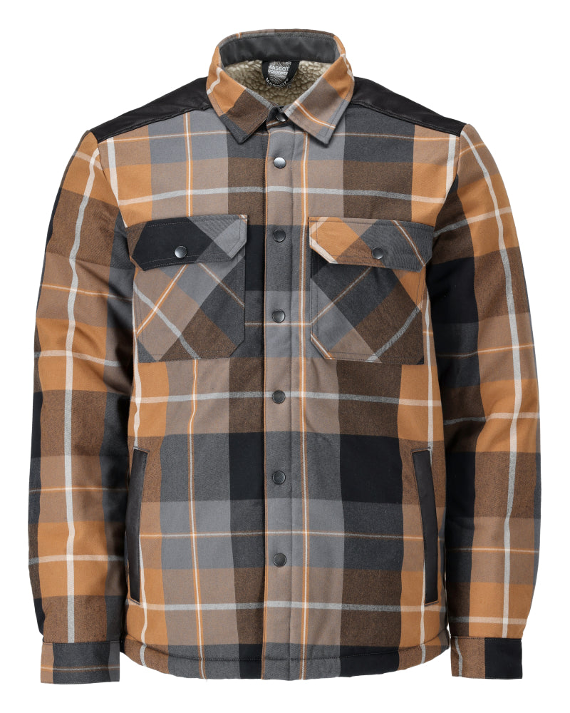 MASCOT Shirt with pile lining – Nut Brown Checked