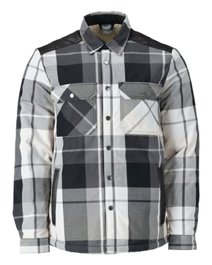 MASCOT Shirt with pile lining – Stone Grey Checked