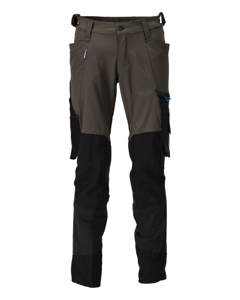 MASCOT Trousers with kneepad pockets – Dark Anthracite/Black