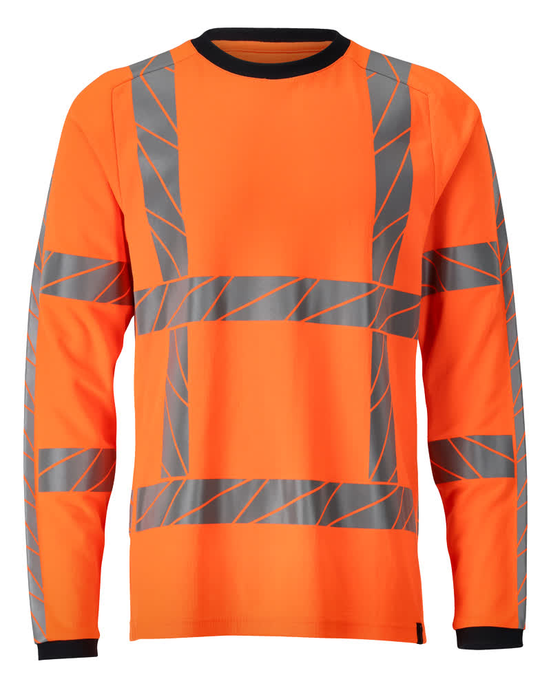 MASCOT T-shirt, long-sleeved – Hi-Vis Orange