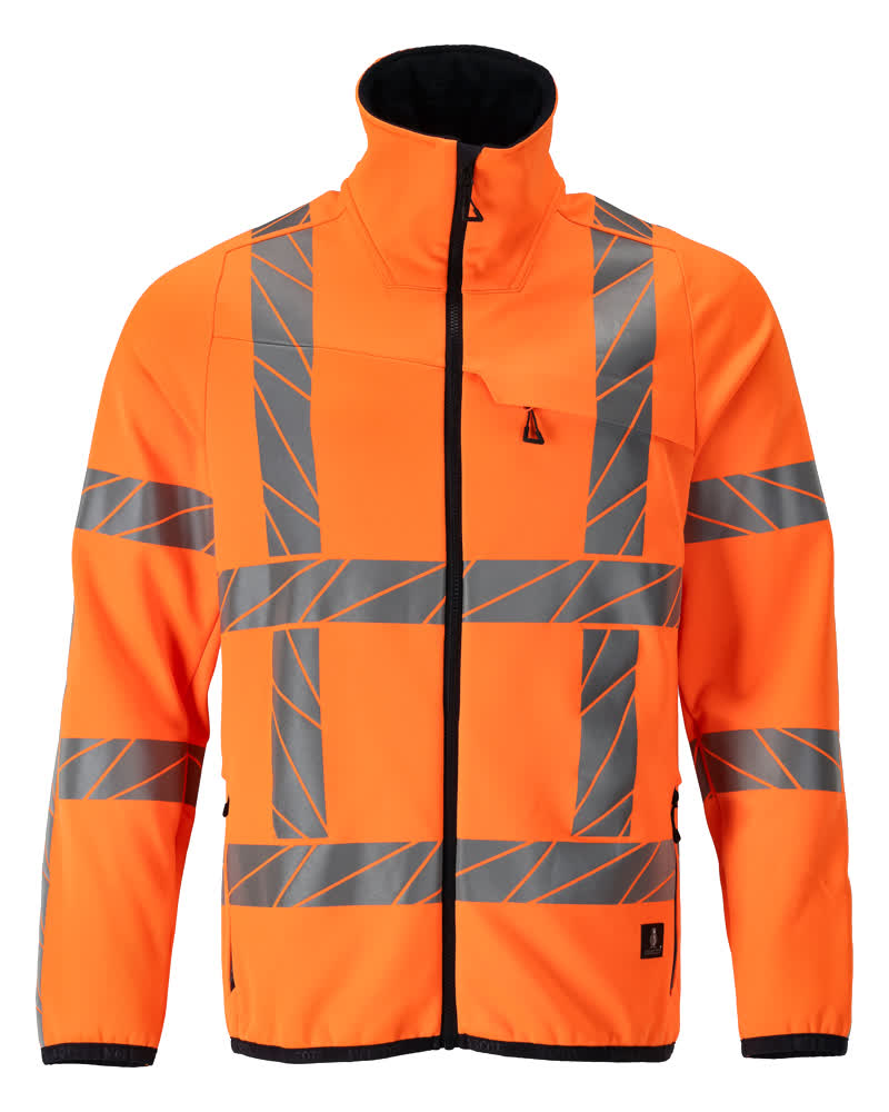 MASCOT Fleece Jumper with zipper – Hi-Vis Orange