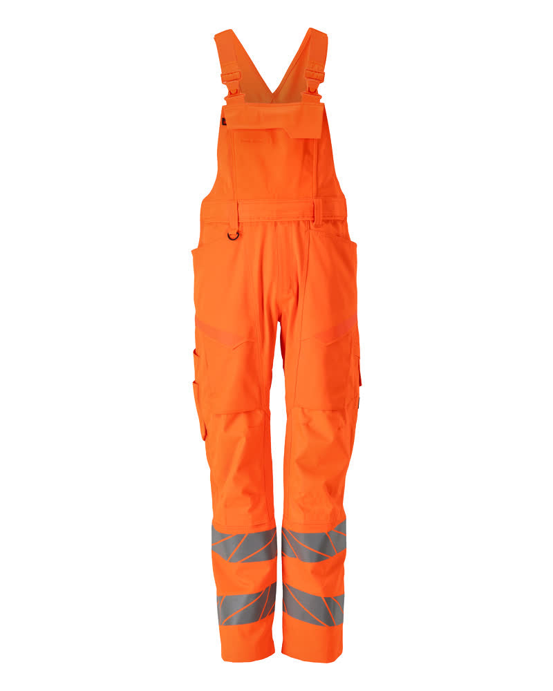 MASCOT Bib & Brace with kneepad pockets – Hi-Vis Orange