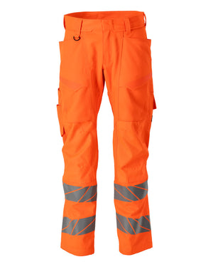 MASCOT Trousers with kneepad pockets – Hi-Vis Orange
