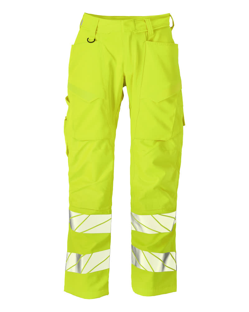 MASCOT Trousers with kneepad pockets – Hi-Vis Yellow