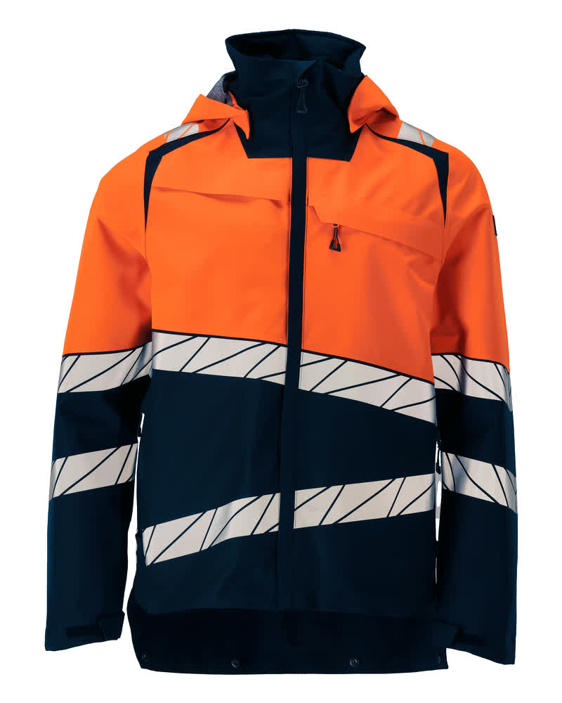 MASCOT Outer Shell Jacket – Dark Navy/Hi-Vis Orange