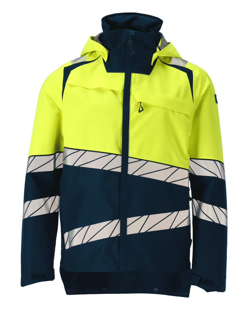MASCOT Outer Shell Jacket – Dark Navy/Hi-Vis Yellow