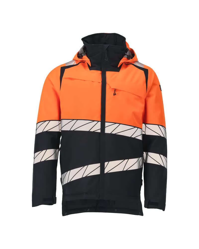 MASCOT Winter Jacket – Dark Navy/Hi-Vis Orange