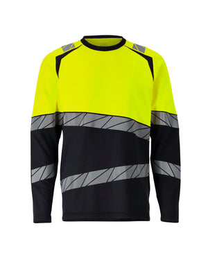 MASCOT T-shirt, long-sleeved – Black/Hi-Vis Yellow