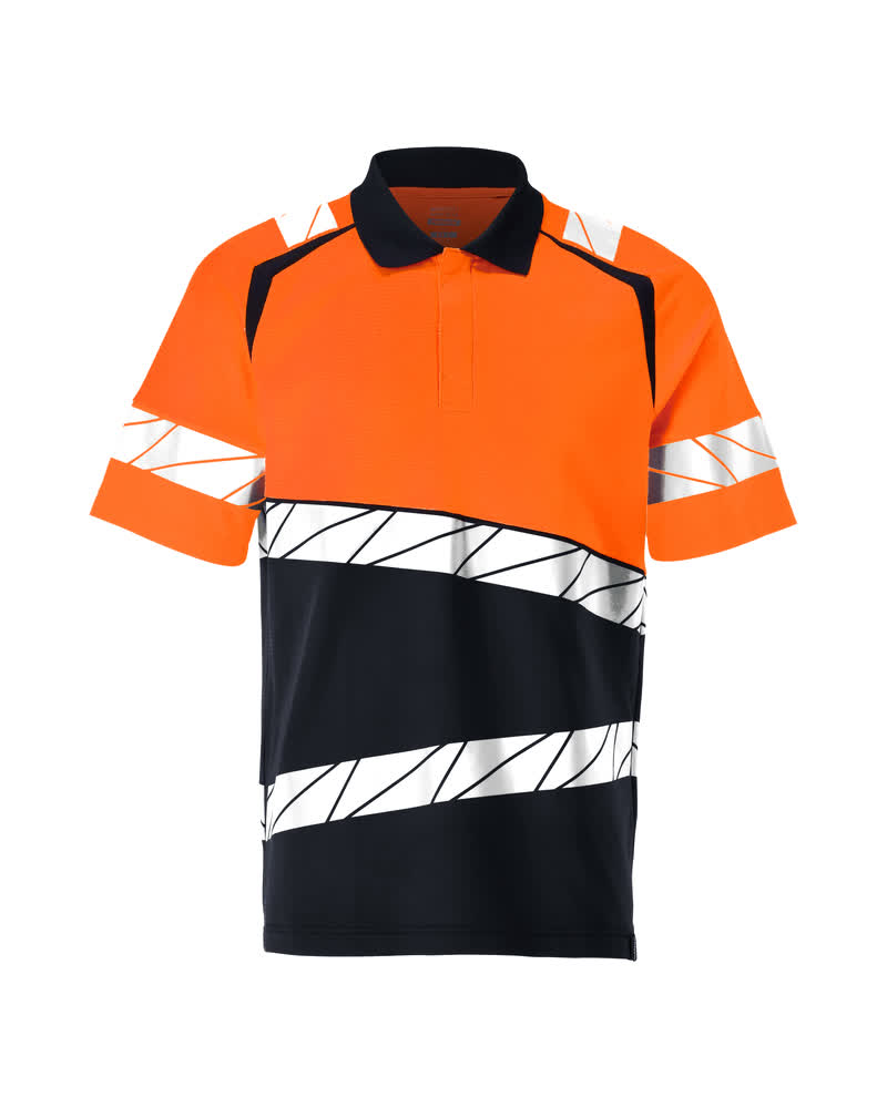 MASCOT Polo shirt – Dark Navy/Hi-Vis Orange