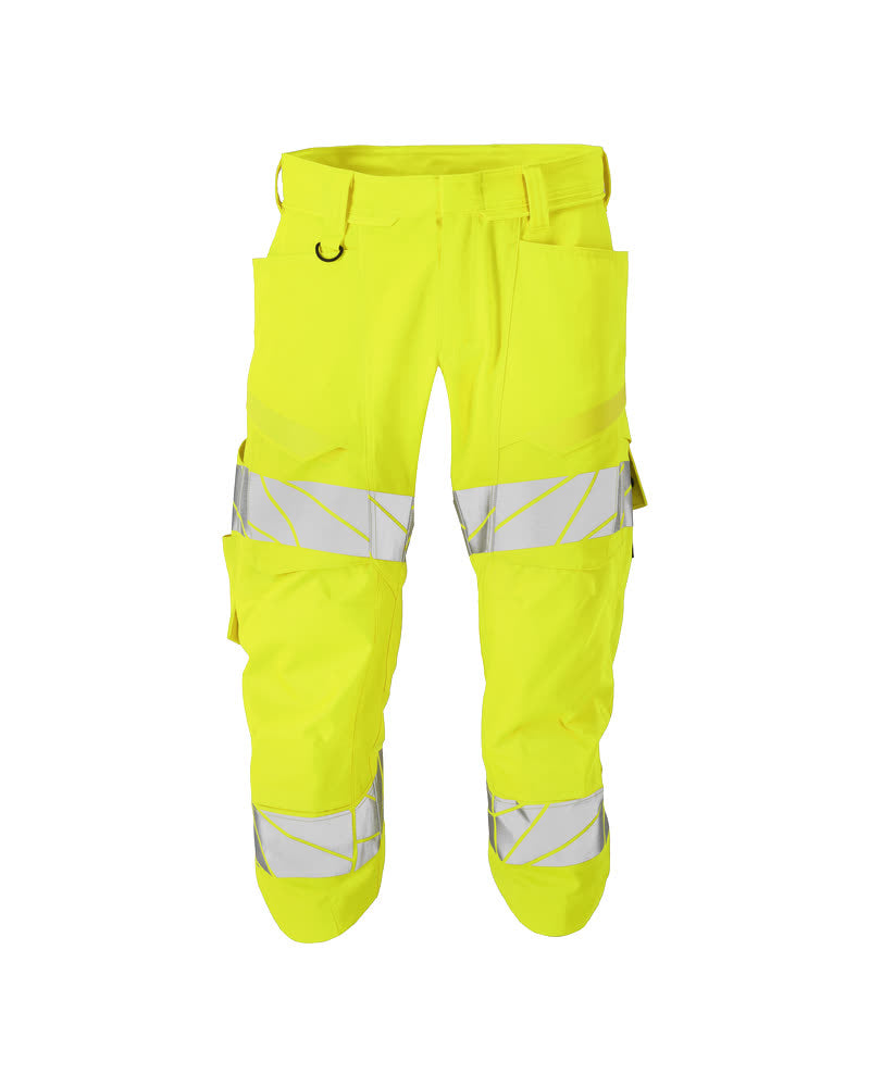 MASCOT ¾ Length Trousers with kneepad pockets – Hi-Vis Yellow