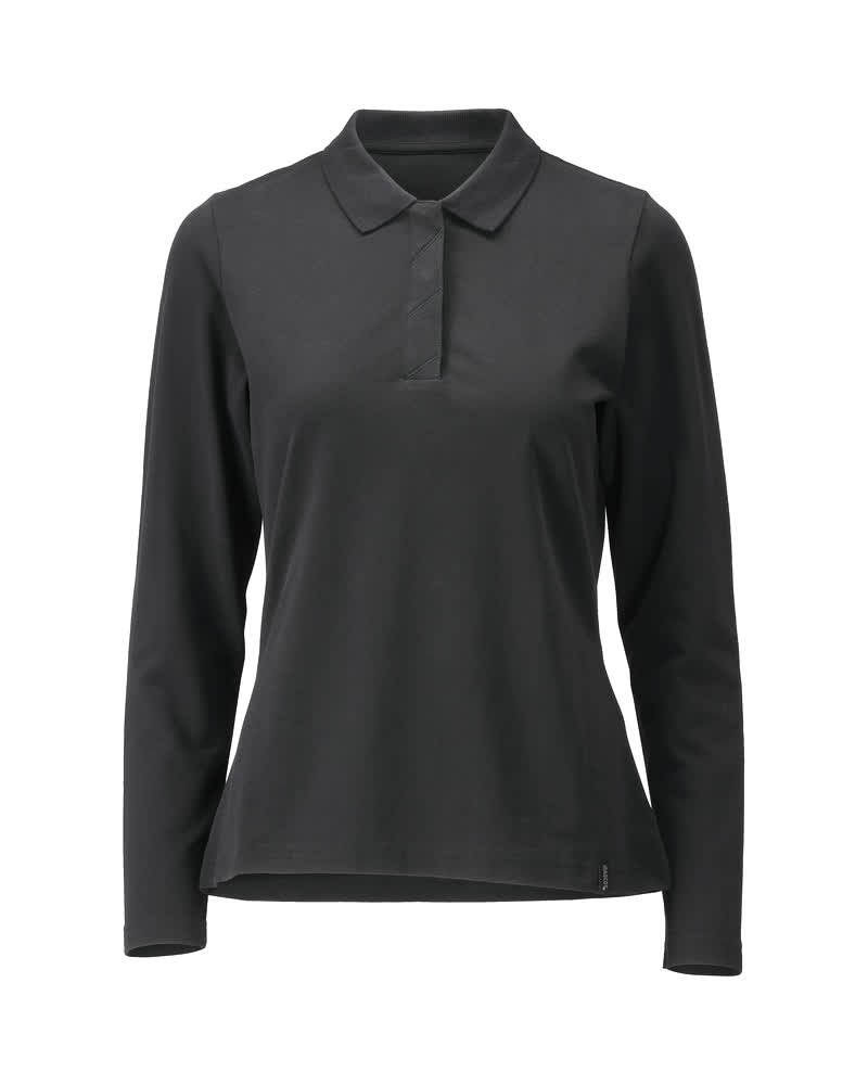 MASCOT Polo Shirt, long-sleeved – Deep Black
