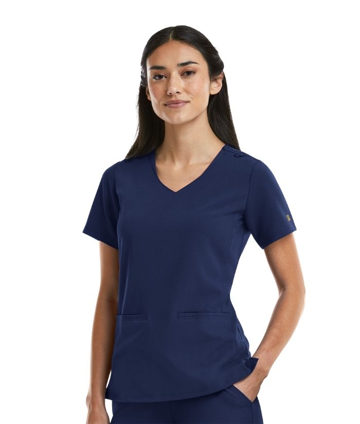 Women’s Curved V-Neck Top