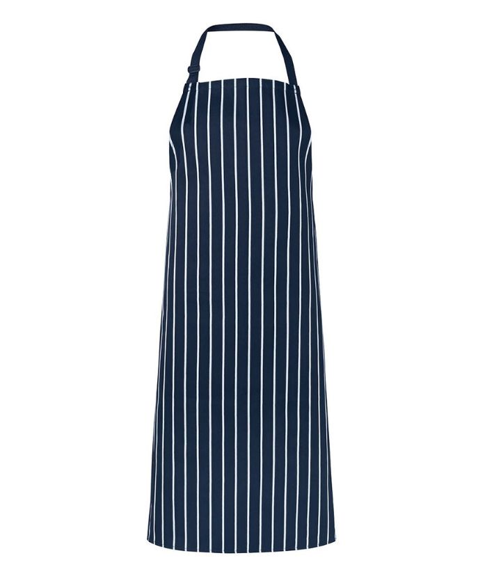 Bib Striped Apron - Without Pocket