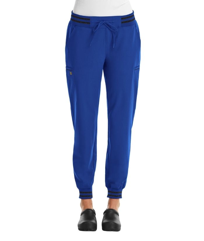 Women’s Full Waist Jogger with Metallic Detail