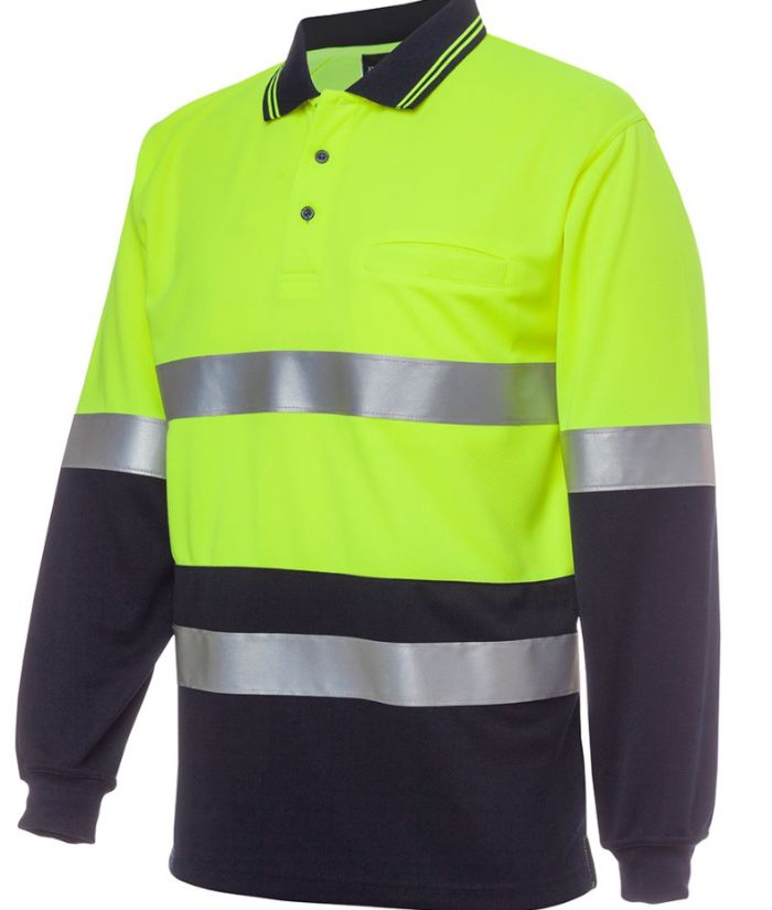 JB's Hi Vis L/S (D+N) Traditional Polo