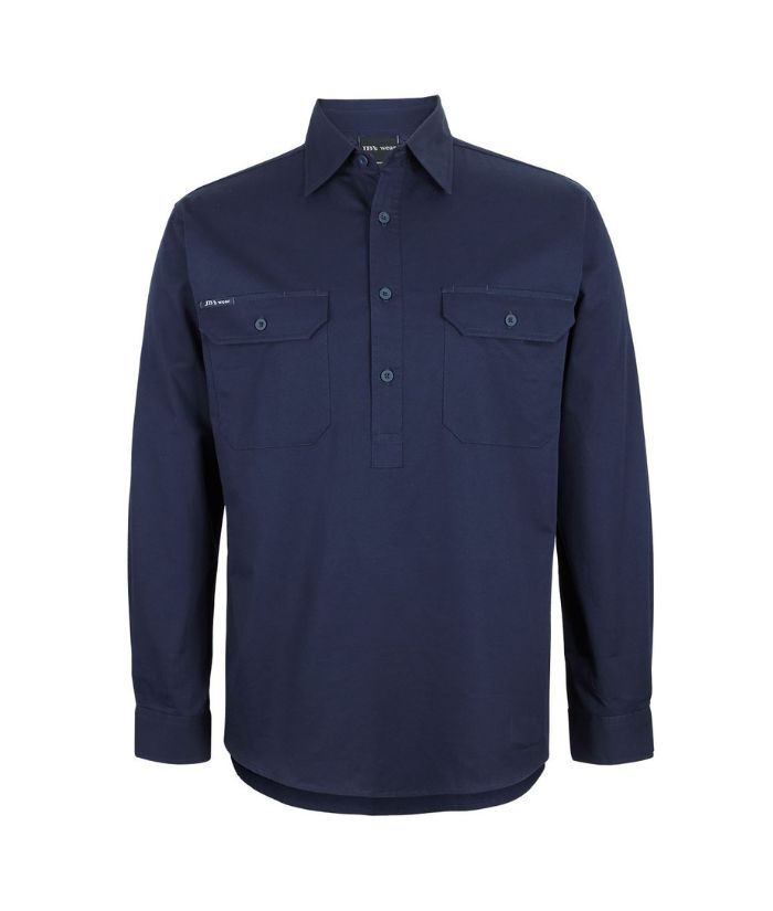 JB's Close Front L/S 150g Work Shirt