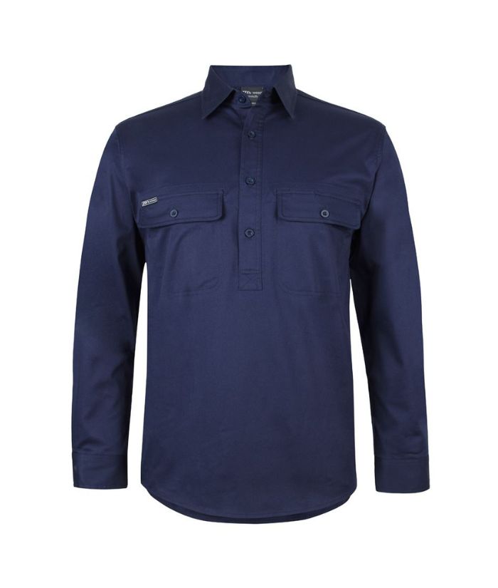 JB's L/S Stretch Close Front Work Shirt