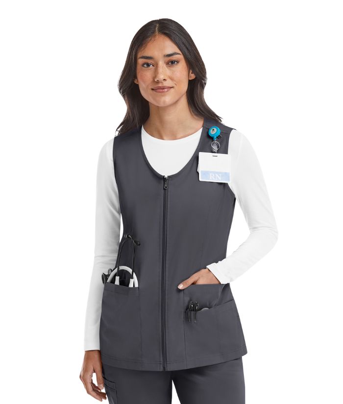 Women’s V-Neck Zip Front Vest