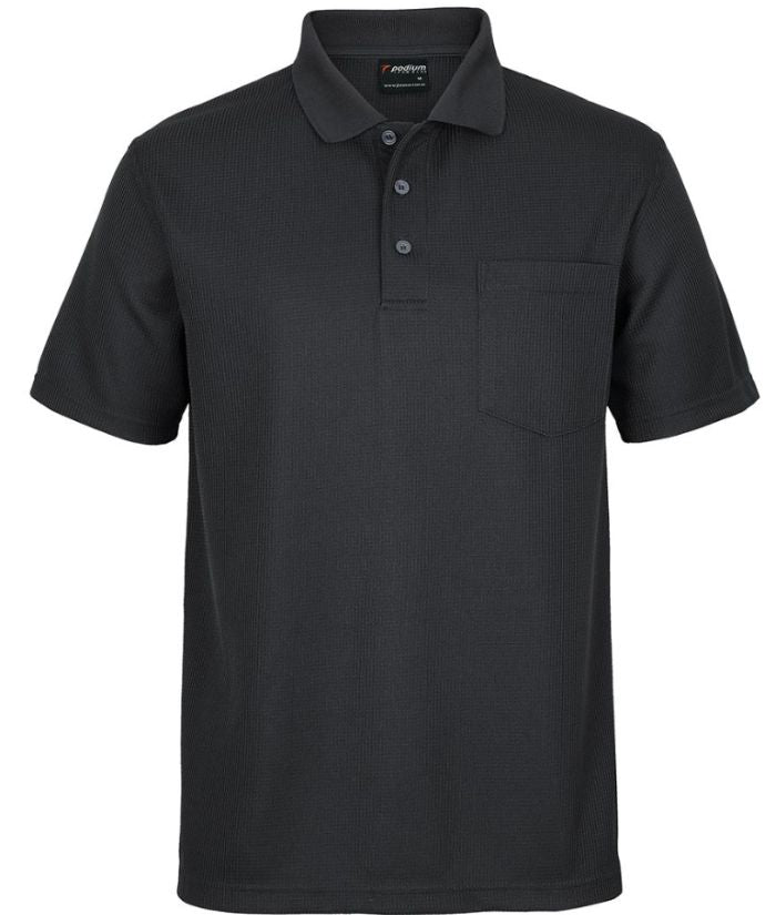 Podium Waffle Pocket Polo