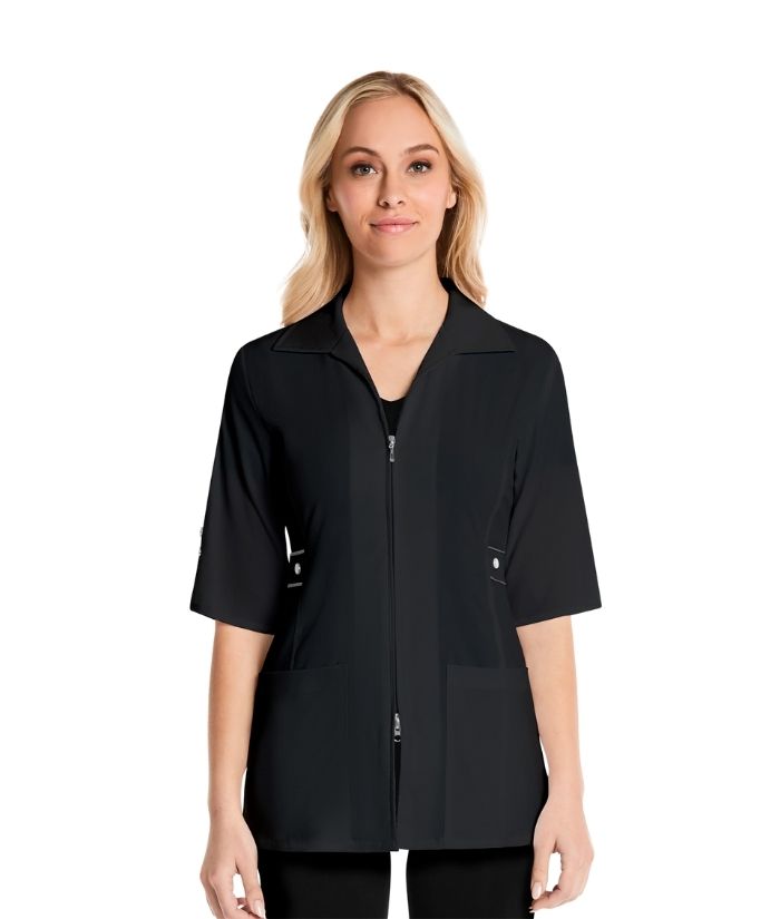 Women’s 1/2 Sleeve Contrast Trim Jacket