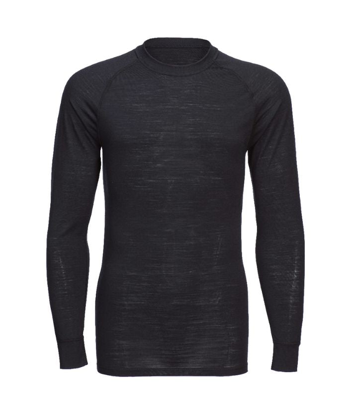 Merino Wool Crewneck Baselayer Top