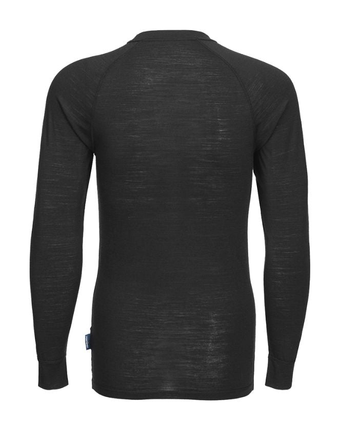 Merino Wool Crewneck Baselayer Top
