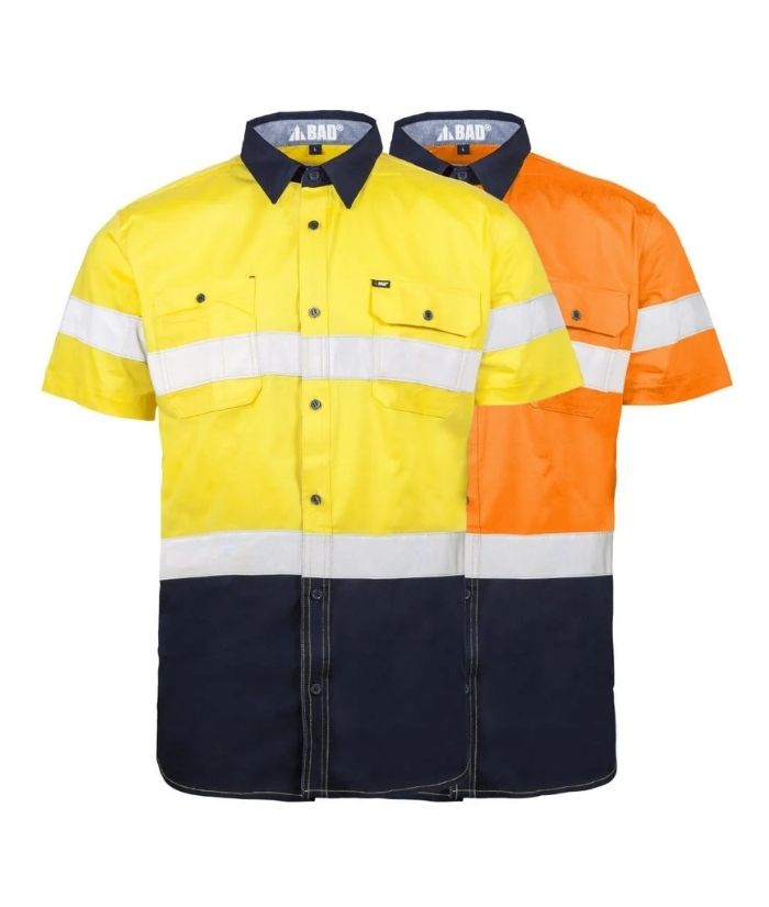 Stretch S/S Hi-Vis Shirt With Reflective Tape