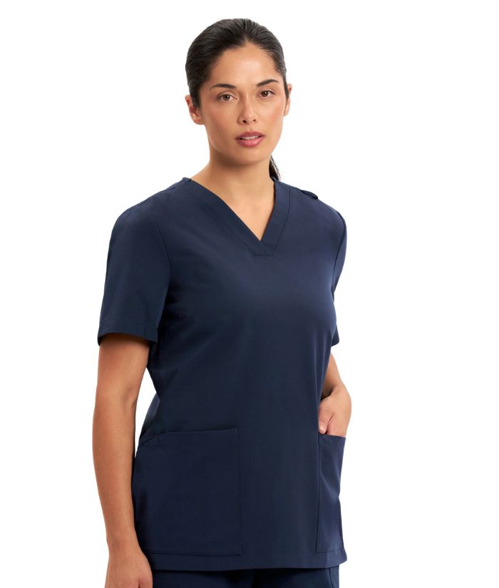 Womens Pulse V-Neck Scrub Top