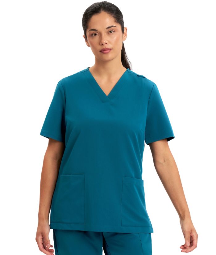 Womens Pulse V-Neck Scrub Top