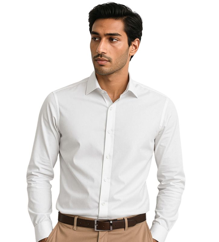 Mens Charlie Slim Fit Chambray Shirt