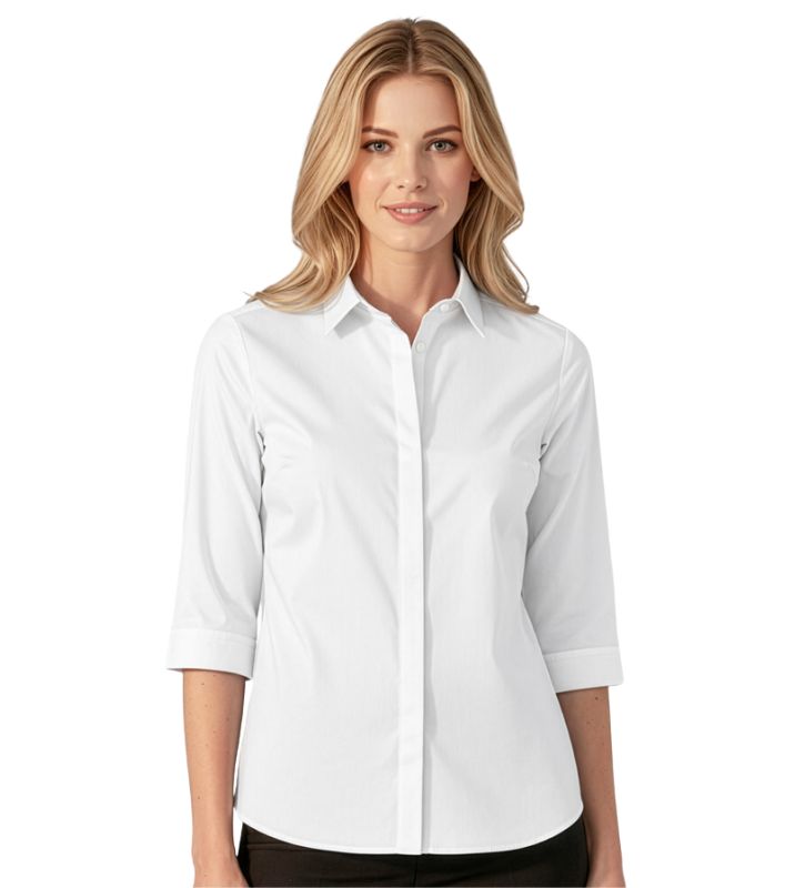 Womens Charlie 3/4 Sleeve Chambray Shirt