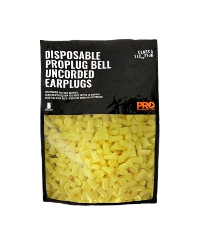 Probell Disposable Uncorded Earplug Refill - Yellow bag/500