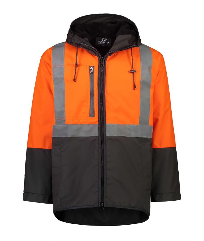 Far South Kapuka Hi Viz Oilskin With Hood