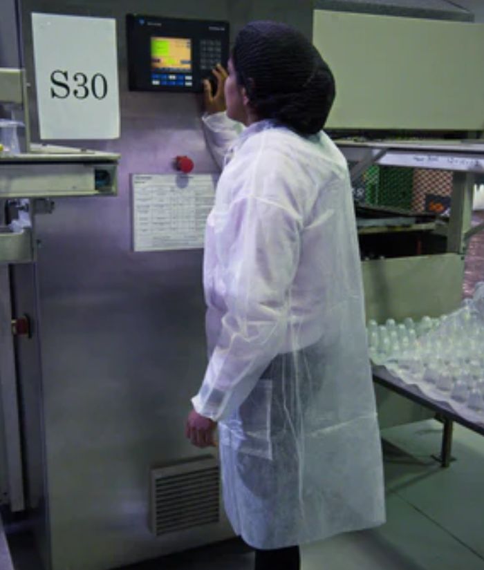 Marketlab Raspberry Disposable Lab Coats 50 Disposable Lab Coats